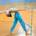 thumbnail image 4 of WASHWEPE 1Pack Green Silk Gymnastics Ribbon for Children Performers 400.0In Long Ribbon, 4 of 8