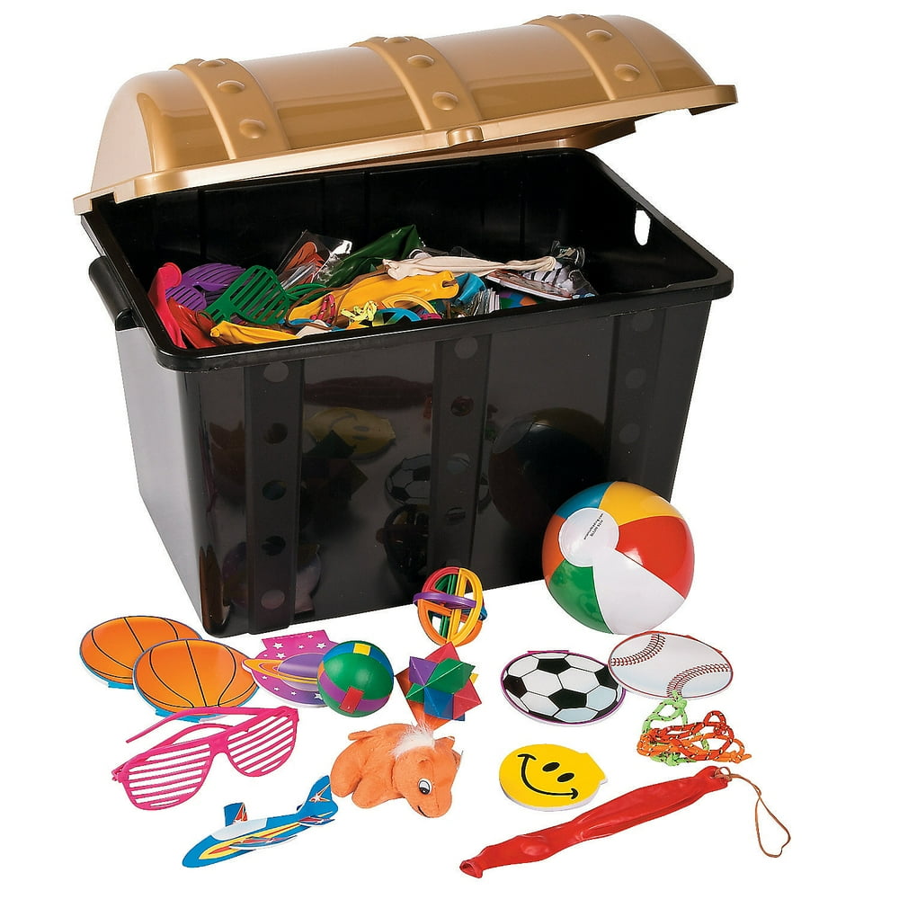 Plastic Treasure Chest With Toys Party Favors 500 Pieces Walmart