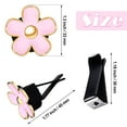 thumbnail image 2 of 6 Pcs Daisy Flower Air Vent Clips, Car Air Freshener Dashboard Accessories, 3 cm & 3.3 cm, Red, Pink, White, 2 of 5