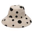 thumbnail image 1 of Chapeau de Pêcheur à Pois : Réversible Double Face Chapeau d'Été Chapeau Seau, 1 of 3