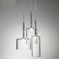 thumbnail image 3 of Mkyiongou Modern LED Pendant Light Clear Glass Cup Shade Kitchen Island Lamp 3-Head Lamp, 3 of 11