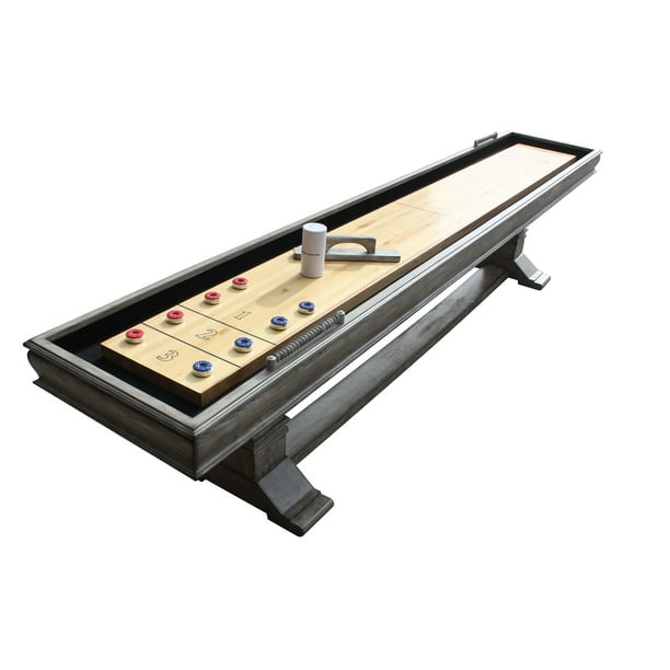 Hathaway Montecito Shuffleboard Table, 12ft, Driftwood Finish