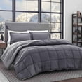 thumbnail image 3 of Eddie Bauer - King Comforter Set, Reversible Sherpa Bedding with Matching Shams, Cozy & Warm Home Decor (Sherwood Grey, King) Sherwood Grey King Lodge, 3 of 3