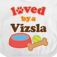 thumbnail image 4 of Inktastic Vizsla Loved by a (Dog Breed) Boys or Girls Baby Bib, 4 of 4