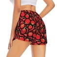 thumbnail image 3 of Haiem Tomatoes And Chili Women's 2 in 1 Running Shorts - Lightweight Athletic Workout Gym Yoga Breathable Sports Shorts Liner with Phone Pockets-Large, 3 of 9