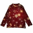 thumbnail image 4 of Winter Plus Size Fall Sweaters for Women Women Christmas 3d Snowflake Button Deer Plush Sweater Cardigan Features: Brick Red XXL, 4 of 7