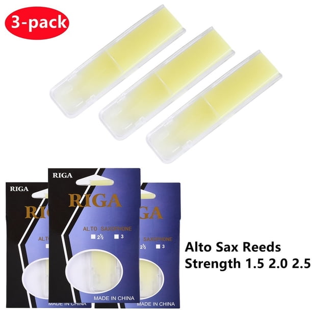 Lot De 3 Anches Saxophone Ténor Résine Synthétique Force 2.0 - Haute Réponse Et Durabilité
