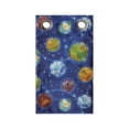 thumbnail image 1 of Space Hanging Pocket Organizer, Cartoon Style Galactic Theme Elements Earth Planets and Stars Cosmic, Printed Polyester Storage Bag with Pockets, 9" x 16", Cobalt Blue Multicolor, 1 of 2