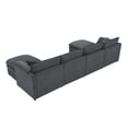 thumbnail image 3 of MAYEERTY 136" Chenille Modular Sectional Sofa - U-Shaped Wide Seat with Double Cushions/Movable Ottomans, 6-Seat for Living Room, 3 Colors, 3 of 19
