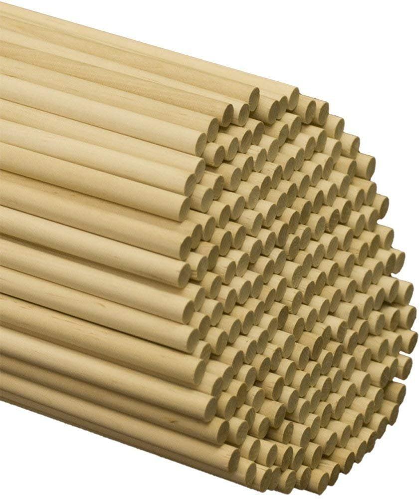 3 8 Inch x 48 Inch Wooden Dowel Rods Unfinished Hardwood Dowels for