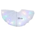 thumbnail image 5 of KkSLirnhs 2Pcs Girls' Summer Tulle Bubble Skirt with Ruffle Details and Elastic Waist Lightweight Rainbow Sequin Sparkling Tutu Dancing Mesh Skirt 0, 5 of 5