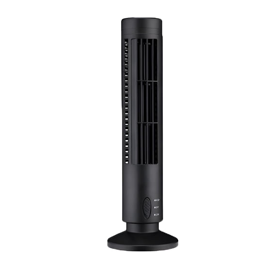 HIBIBUD Tower Fan, Bladeless Standing Fan, Quiet Portable Cooling Fan 2 Speeds For Bedroom Home Office