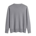 thumbnail image 6 of Odbmxy Women Sweaters Long Sleeve V-Neck Womens Sweaters Cardigan Button up Solid Color Regular Knitted Gray Sweaters, 6 of 6