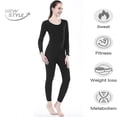 thumbnail image 2 of Trajes de Sauna sin costuras para mujer, mallas deportivas moldeadoras de cuerpo, entrenador de cintura, camisas adelgazantes, conjuntos de ropa moldeadora, 2 of 5