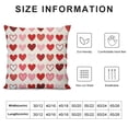 thumbnail image 5 of COMIO  Valentine's Day Pillow Cover Red Pink Heart Decoration Valentine Lumbar Throw Cushion Case for Bedroom Sofa Couch Home Decor, 5 of 5