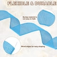 thumbnail image 4 of Uxcell Burlap Wired Ribbon 2" x 10 Yard Wired Edge Ribbon Woven Strap, Sky Blue, 4 of 7