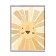 thumbnail image 4 of Stupell Industries Lion Quirky Striped Mane Soft Yellow Portrait Framed Wall Art, 11 x 14, Design by Heather McLaughlin, 4 of 5