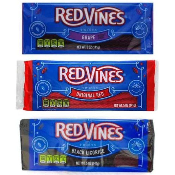 Red Vines Licorice Variety Pack Gift Bundle Soft & Chewy Candy Twists