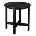 thumbnail image 1 of Ktaxon 18 in HDPE Plastic Round Side Table Adirondack Table  Round End Coffee Table for Indoor and Outdoor, Black, 1 of 8