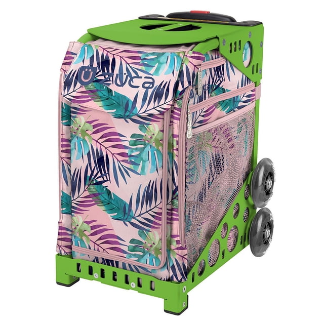 Bolsa ZUCA Pink Oasis Sport con marco y ruedas (verde con flash)