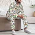 thumbnail image 7 of Naloa Sea Animals 1 Men’s Pajamas Set - Long Sleeve Button Down Sleep Shirt and Pajama Bottoms Sleepwear Set-, 7 of 7