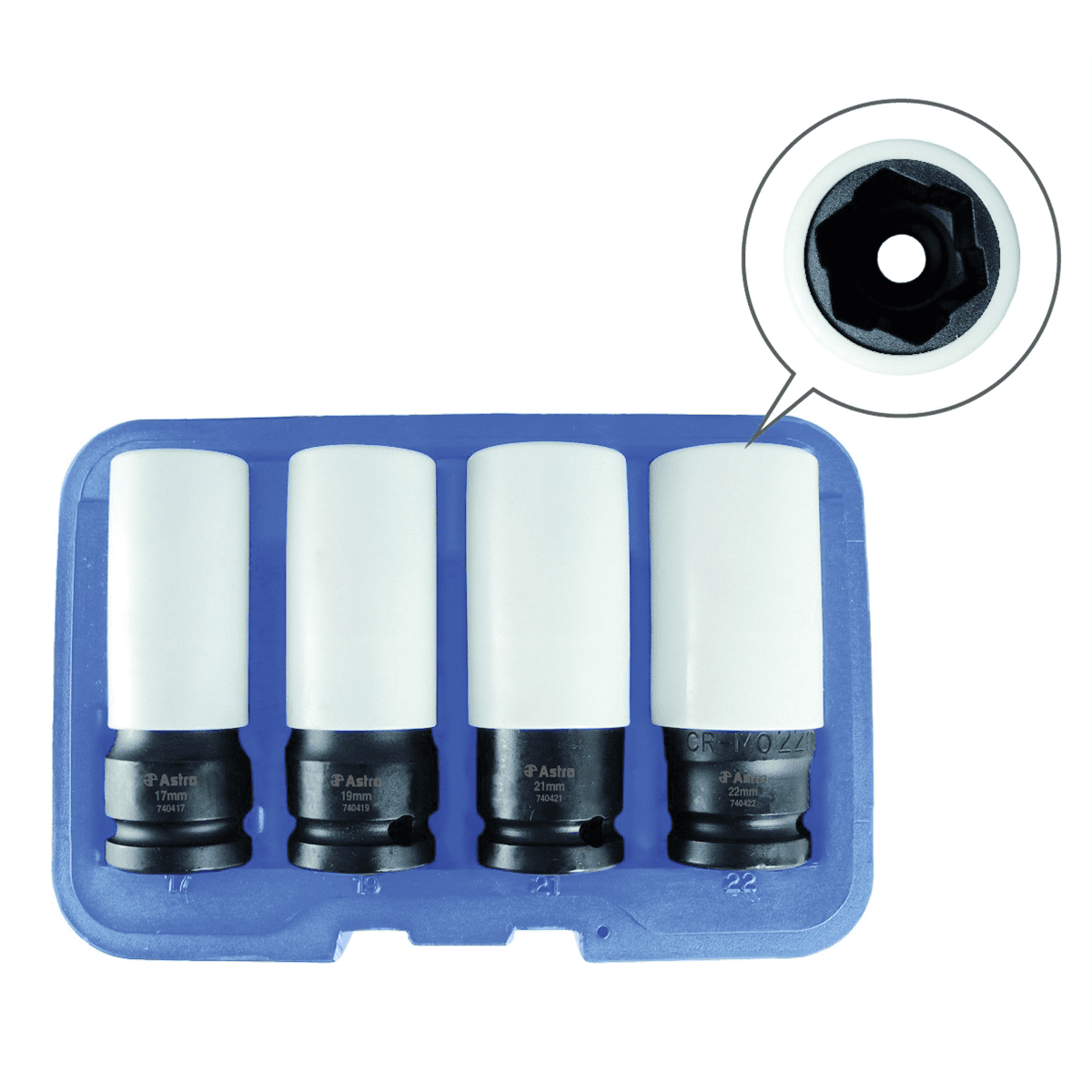 Astro Pneumatic 78319 Stubby Impact Sockets 17mm Hex - Walmart.com