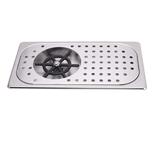 Enjuagadora de Jarra de Acero Inoxidable, Enjuagadora de Vidrio para Barra de Encimera, Enjuagadora de Vasos para Fregadero, Enjuagadora en Aerosol para el Hogar, Cocina, (Acero