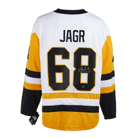 Jaromir Jagr Autographed Pittsburgh Pro Style Hockey Jersey White