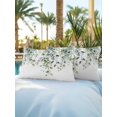 thumbnail image 6 of Outdoor Pillows Waterproof, Green Eucalyptus Leaves Bedding Throw Pillows with Insert for Couch Sofa Bed, Summer Watercolor Botanical 12x20 Inch Pillowcases Decorative Camping Patio Pillow Set of 2, 6 of 8