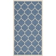 thumbnail image 2 of Safavieh Courtyard Alyssa Geometric Indoor/Outdoor Area Rug, Blue/Beige, 2'7" x 5', 2 of 14