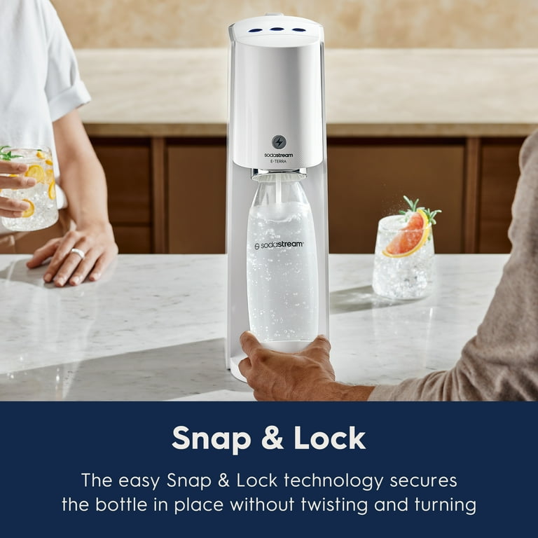 SodaStream E-Terra Fizz Machine - Sparkling Water Maker with SodaStream E-Terra Fizz Machine - Sparkling Water Maker with