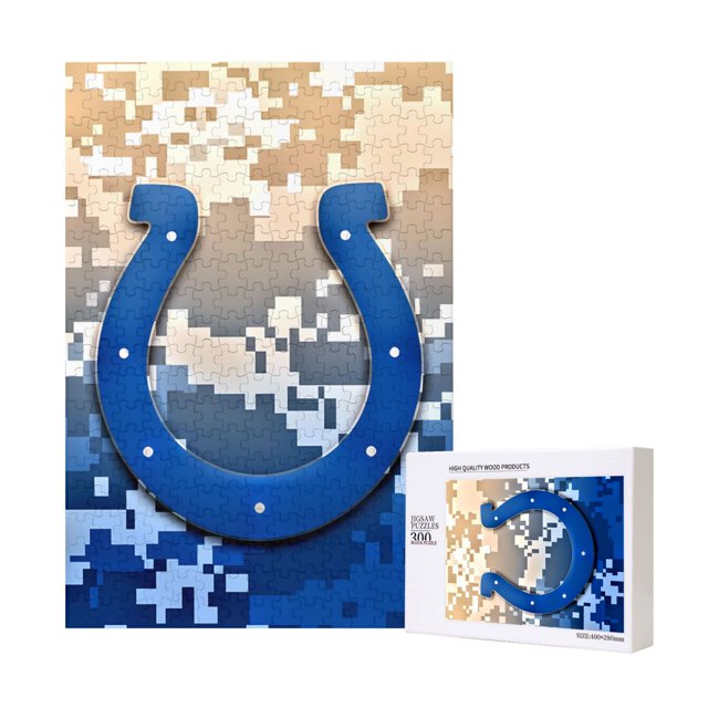 Rompecabezas de deportes para adultos Colts para hombres y mujeres, adecuados para decoración de interiores, rompecabezas intelectuales para niños, juegos desafiantes para adultos, regalos novedosos,