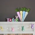 thumbnail image 2 of JHEHF Pack Of 4 Easter Carrots Decor Colorful Handmade Filled Easter Carrots Easter Basket Stuffers Vase Filler Tiered Tray DIY Decor Farmhouse Party Supply, 2 of 6