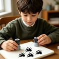 thumbnail image 4 of Outdor 5ml Cat Pattern Stamp Counts Round Self Inking Stamp Stamp For Journals Scrapbook Cards & Teacher Black Cats Decorative, 4 of 5