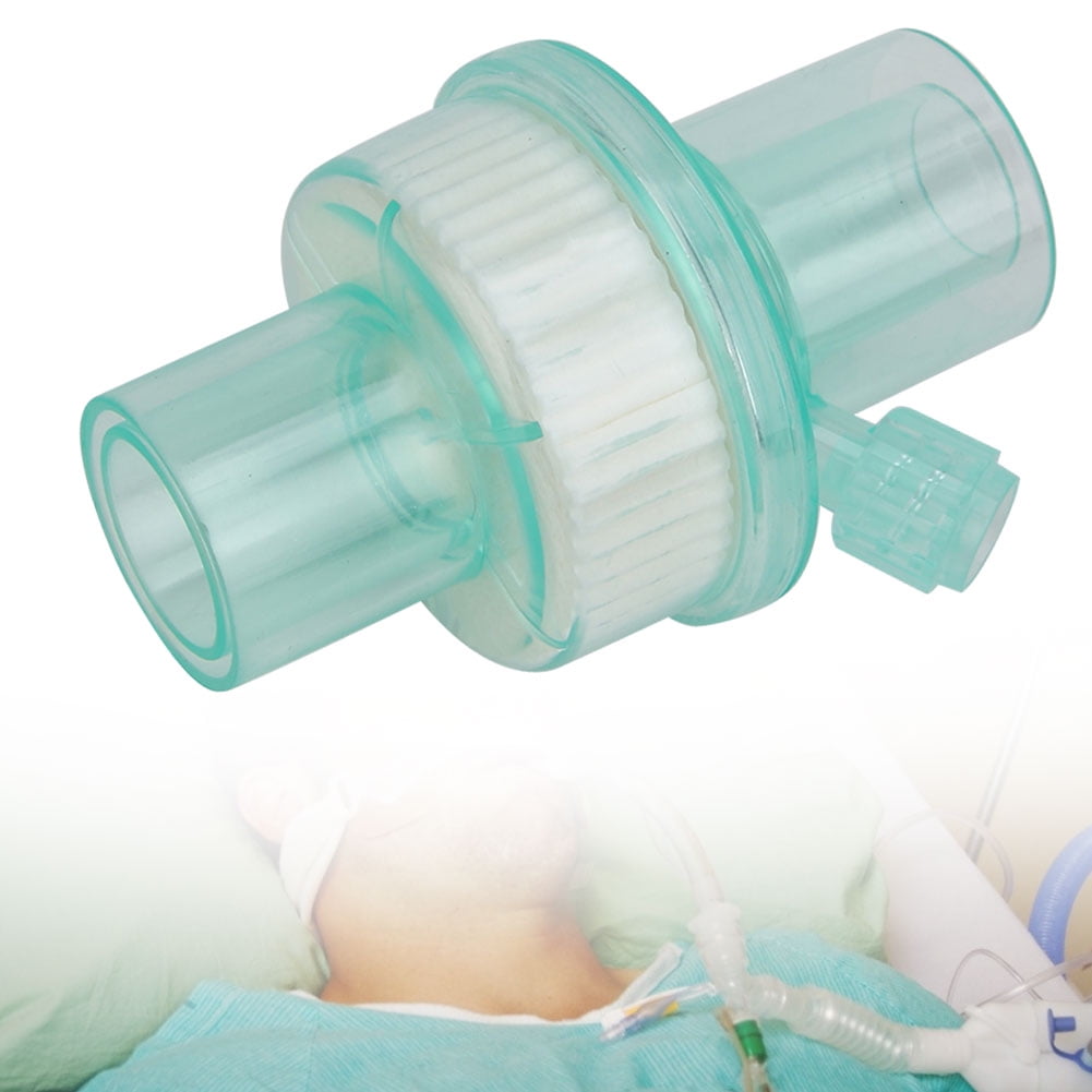 Breathing Machine Filter, Easy Check  Filter Green Sturdy  For Isolation And Filtration Equipment For Anesthesia Breathing Circuit Green Filter