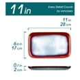 thumbnail image 2 of vancasso Stern, Red Serving Tray & Platter Set, 4-Piece Rectanglar Serving Plates, 2 of 7