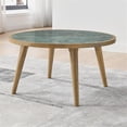 thumbnail image 5 of Pemberly Row Contemporary 34" Round Cocktail Table with Sintered Stone, 5 of 8