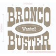 thumbnail image 1 of Bronco Buster Wanted Vinyl Lettering Art Wall Decals Bedroom Decor Quote 23x23-Inch Tumbleweed, 1 of 4