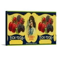 thumbnail image 1 of Tick Tock Berry Label (18x6.25 Gallery Wrapped Stretched Canvas), 1 of 1