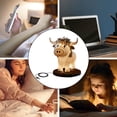 thumbnail image 7 of Joernso Vintage Cow Table Lamp USB Operated Living Room Bedroom Nightstand Bedside Yak Animal Night Light Desk Decoration Birthday Gift, 7 of 7