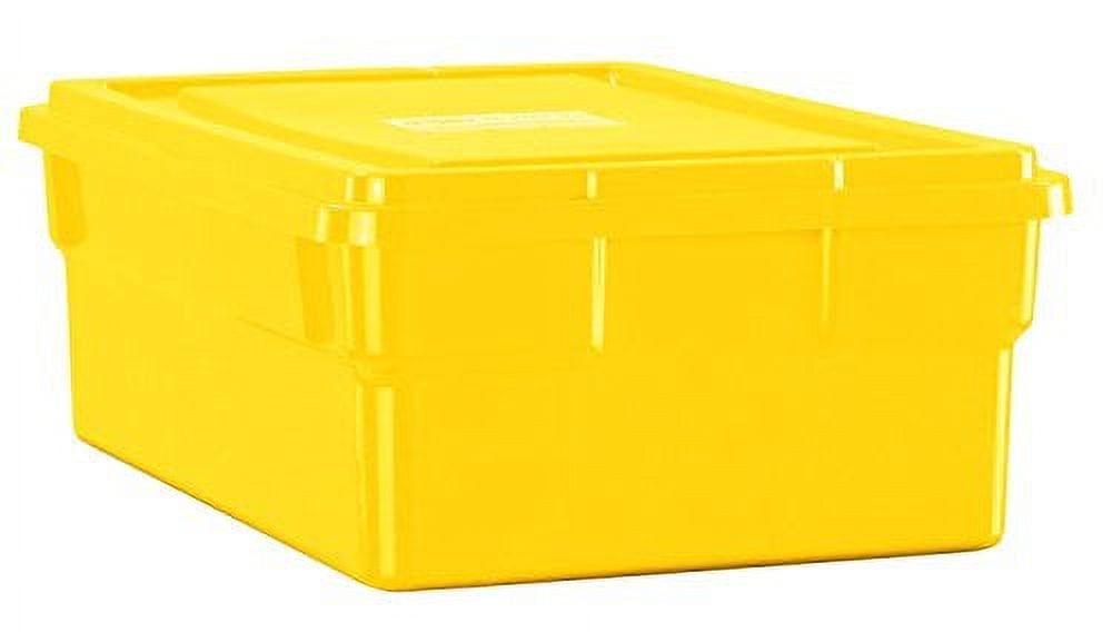 School Smart 1576286 Storage Box with Lid Clear 16 x 11 x 6 in