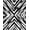 Black White, Pattern 14, variant on ODIKA 8'x10' Washable Area Rug Durable, Non-Slip Brushstroke With Interlocking Minimalist Accents Abstract Modern Refined for Living Room, Under Sectional, Family