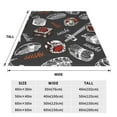 thumbnail image 5 of Bingfone Japanese Sushi Hashi Print Flannel Fleece Blanket Throw Blanket For Bed,Sofa,Couch,Travel,Camping(40"X30"), 5 of 9