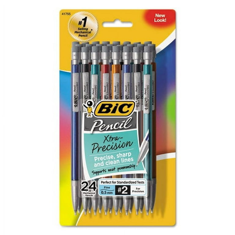Xtra-Precision Mechanical Pencil Value Pack, 0.5 mm, HB (#2.5), Black Lead, Assorted Barrel Colors, 24/Pack | Bulk Order of 2 Packs