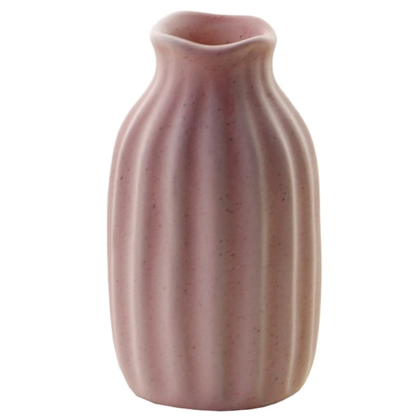 Macetero de cerámica de macarrón de simple / s / macetero / contenedor para decoración de escritorio de oficina de jardín ( Rosado Colco Friegue el florero de cerámica