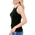 thumbnail image 4 of Made by Olivia Women's Basic High Halter Neck Sleeveless Ribbed Racerback Tank Top, 4 of 6