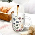 thumbnail image 3 of Disketp Watercolor Floral Large Coffee Mug with Handle Tea Cup Novelty Coffee Cup for Men Women Office Work, 3 of 6
