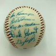 Hank Aaron HOF Multi Signed Cracker Jack Old Timers Game Baseball