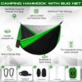 thumbnail image 2 of Hamaca de camping Qevooon con mosquitera, nailon, correas de 3 m, 2 of 6