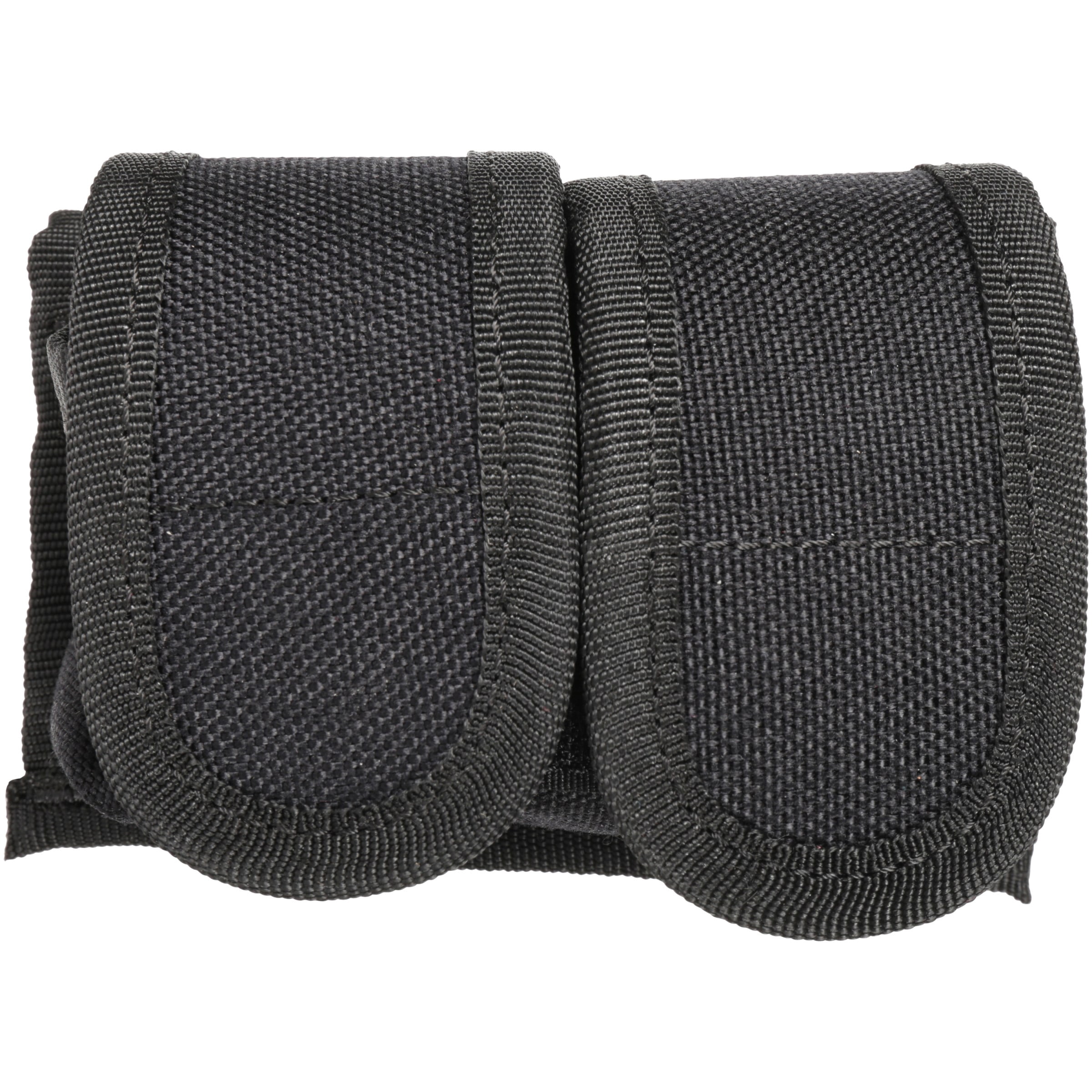 UNCLE MIKES DBL SPEEDLOADER POUCH -1 FITS BELTS UP TO 2.25" BLACK NYLON